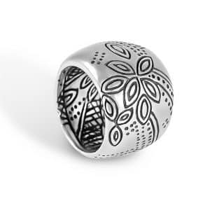 Engraved tribal ring