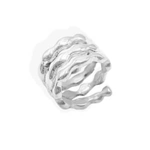 Pure Silver ByM Twisted Ring