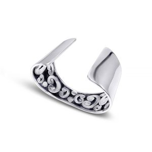 Pure silver cuff Bali