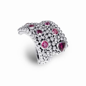 Lombok Ring Medium Rhodolite