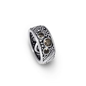Orito Ring – 9mm P in Smoky Quartz